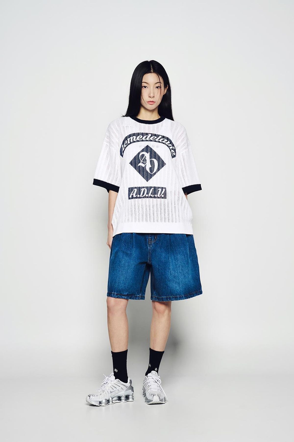 아크메드라비(ACME DE LA VIE) ARTWORK RINGER SHORT SLEEVE KNIT (3COLOR)