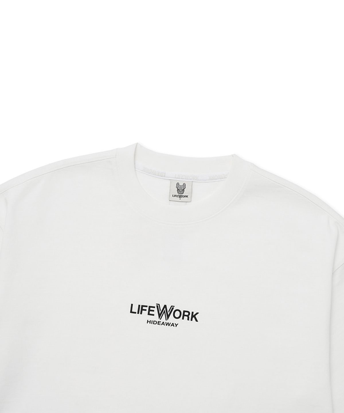라이프워크(LIFEWORK) 공용) 베이직 미니로고 반팔 티셔츠