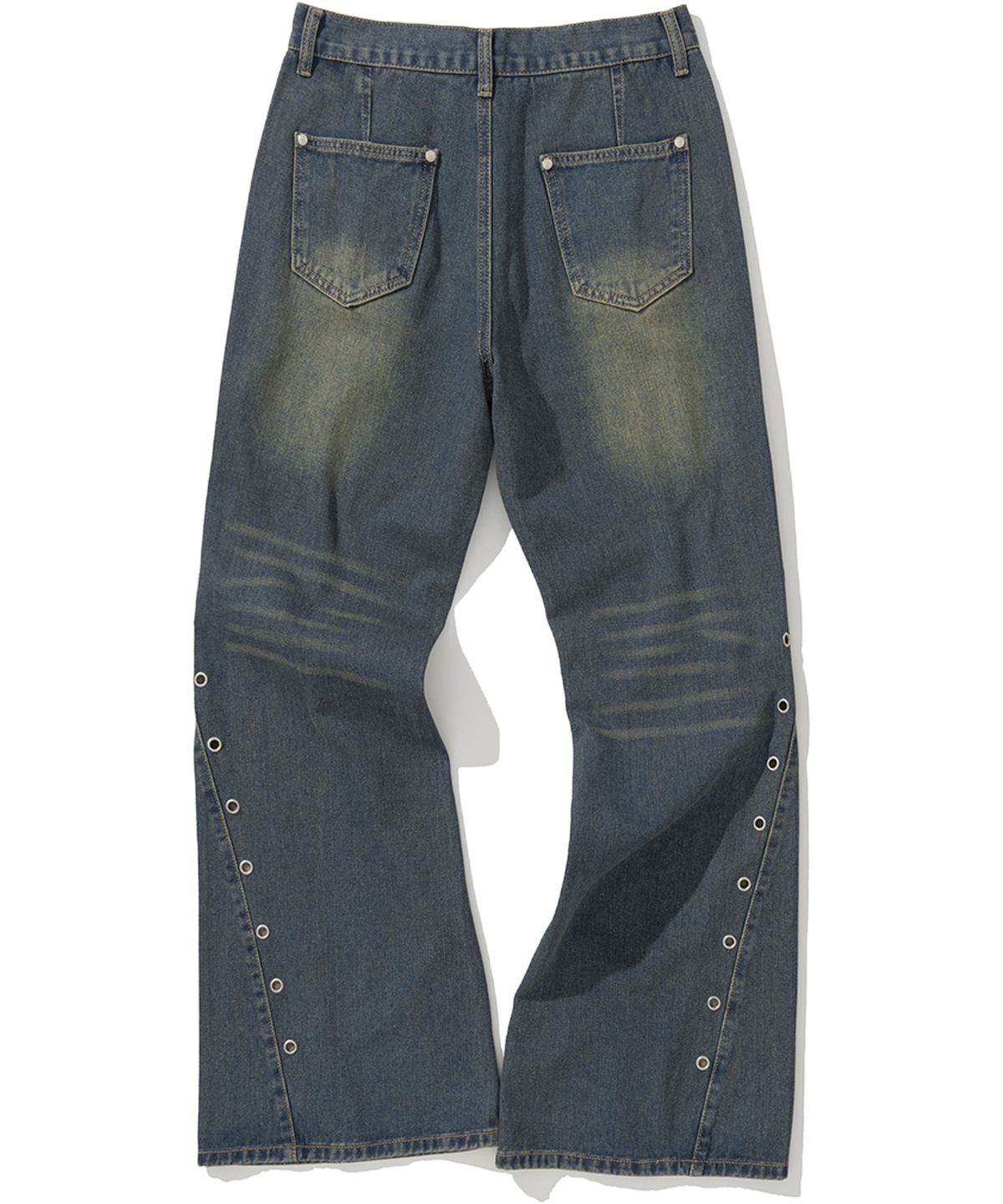 낫포너드(NOT4NERD) W Eyelet Vintage Denim Pants - Deep Blue