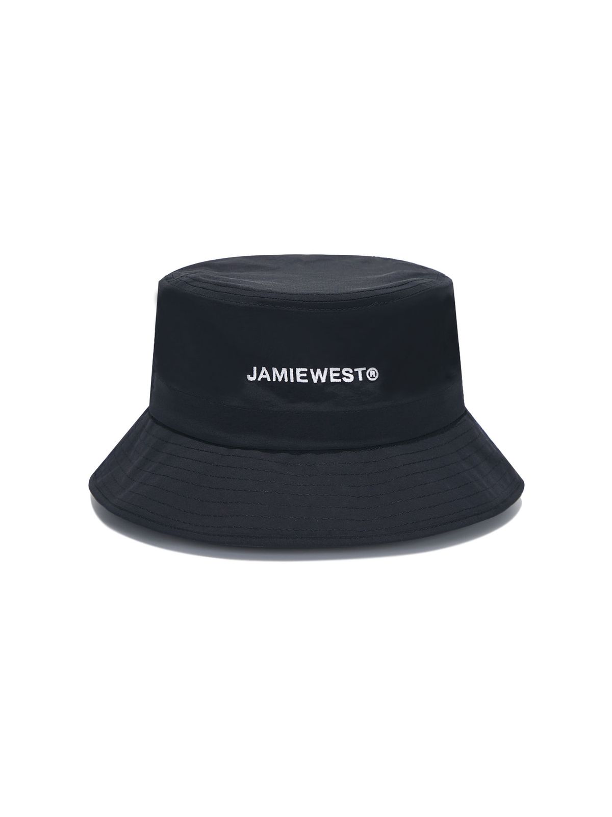 제이미웨스트(JAMIE WEST) 로고 히든 선쉐이드 버킷햇 (블랙)