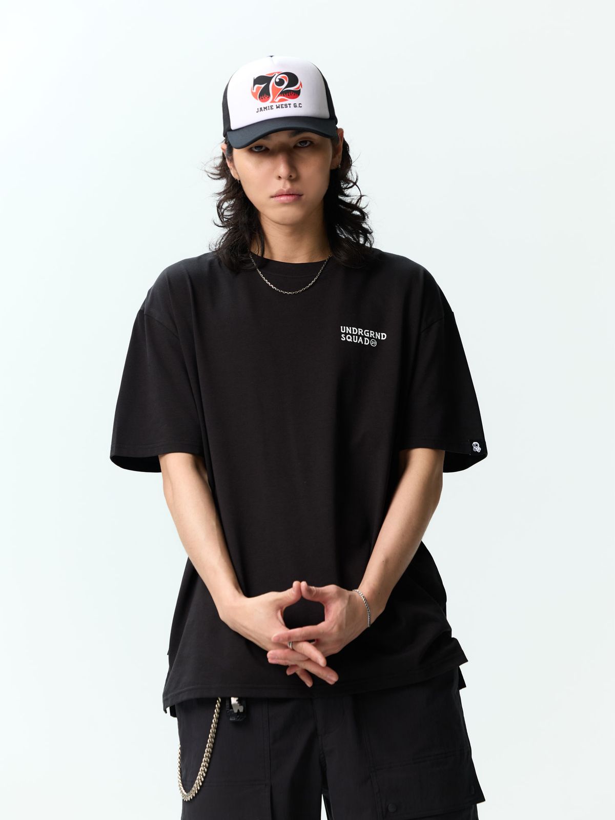 제이미웨스트(JAMIE WEST) NO.72 레트로 매쉬캡 (블랙)