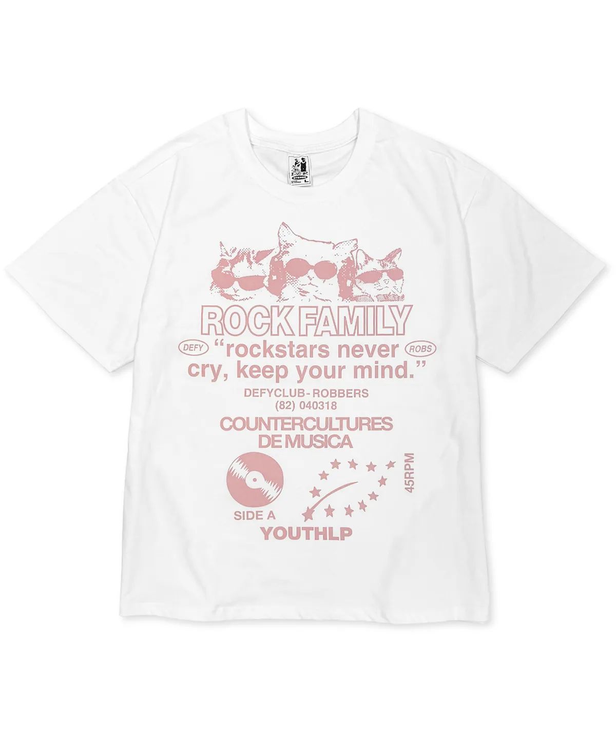 디파이클럽로버스(DEFYCLUBROBBERS) Rock Family Indi Pink (T-shirt)
