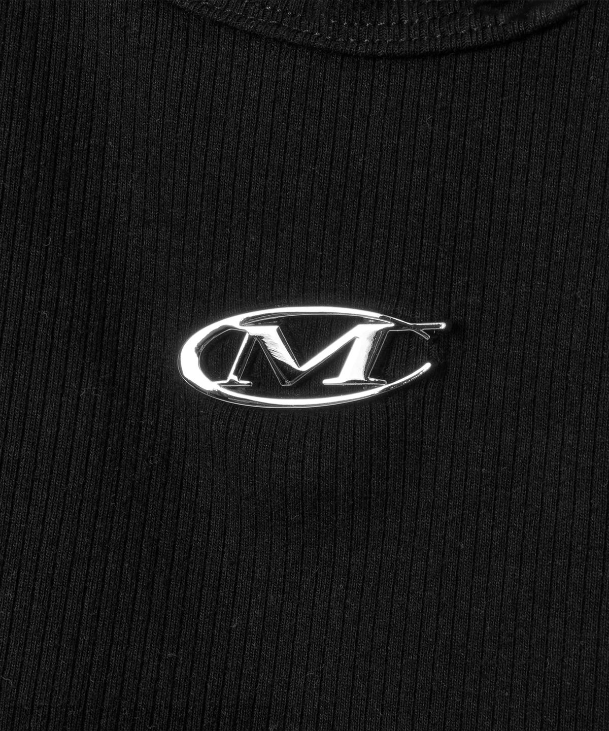 미학(MIHAK) 메탈 로고 머슬 탱크탑 (BLACK)