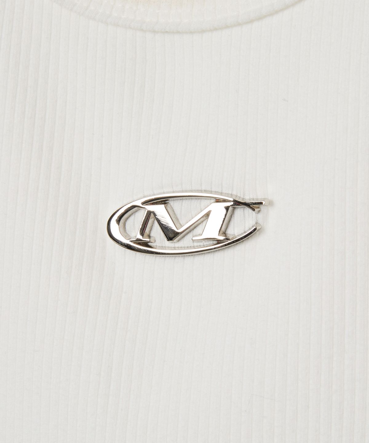 미학(MIHAK) 메탈 로고 머슬 탱크탑 (WHITE)