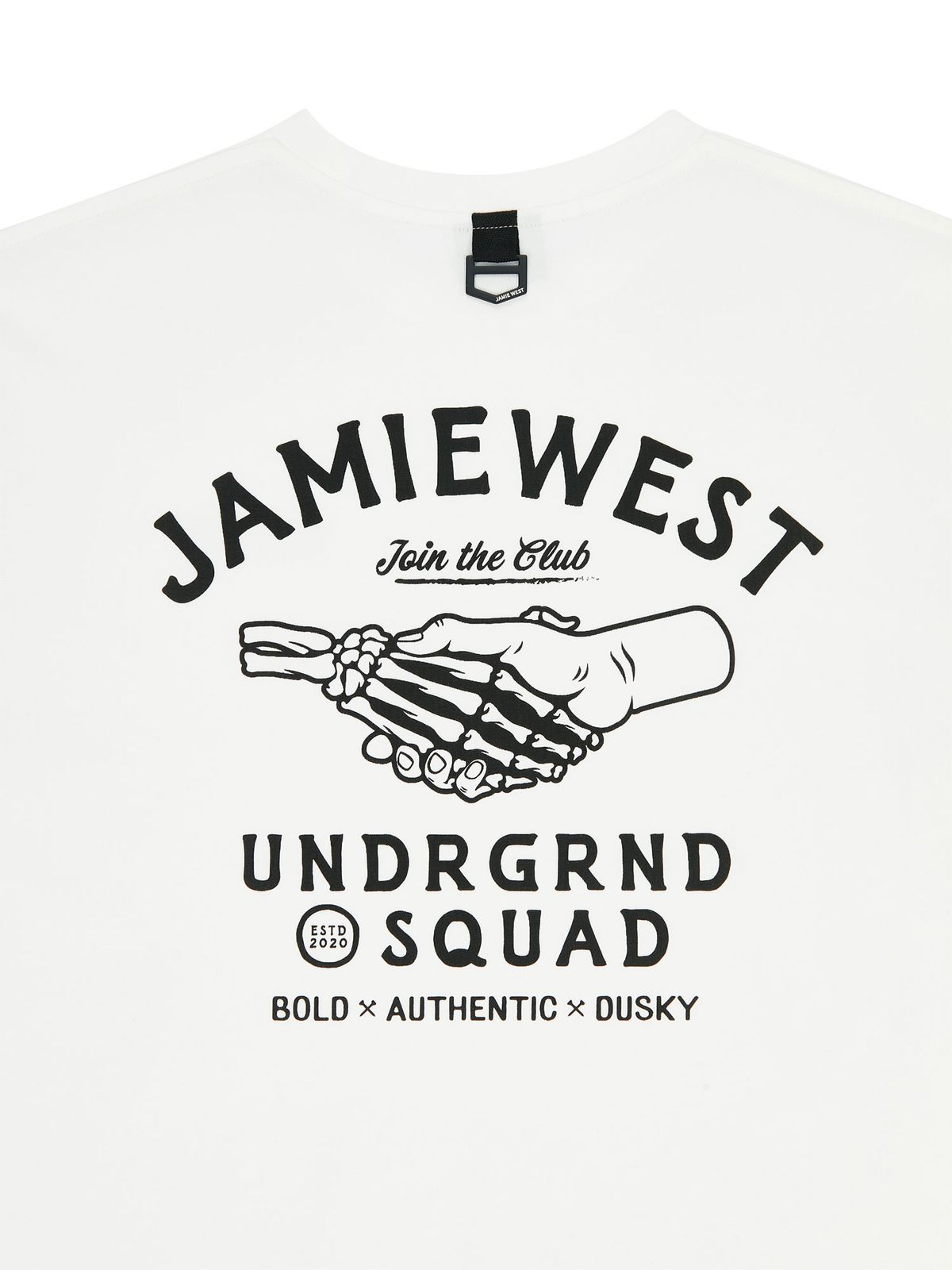제이미웨스트(JAMIE WEST) 핸드셰이크 소로나 티셔츠 (화이트)