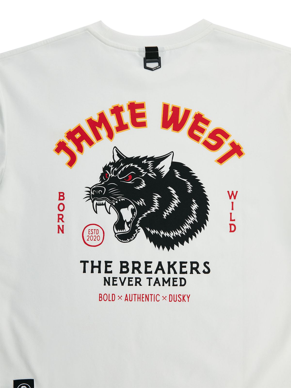 제이미웨스트(JAMIE WEST) 블랙독 소로나 티셔츠 (화이트)