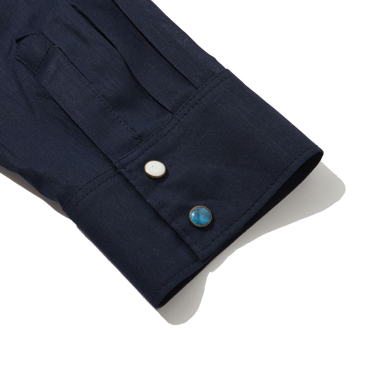 펜필드(PENFIELD) [TRAILWEAR] 린넨 쏘우투스 웨스턴 셔츠 다크네이비_FR2WR82U