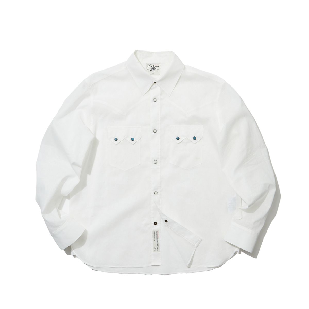 펜필드(PENFIELD) [TRAILWEAR] 린넨 쏘우투스 웨스턴 셔츠 화이트_FR2WR81U