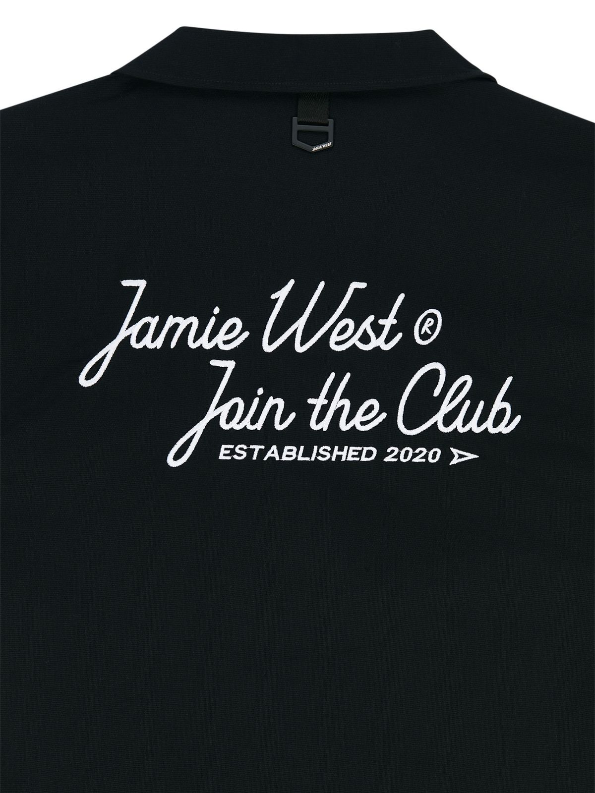 제이미웨스트(JAMIE WEST) JWGC 레터링 오픈카라 셋업셔츠 (블랙)