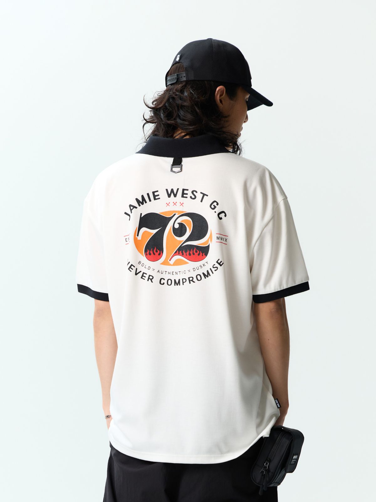 제이미웨스트(JAMIE WEST) NO.72 카라티셔츠 (화이트)