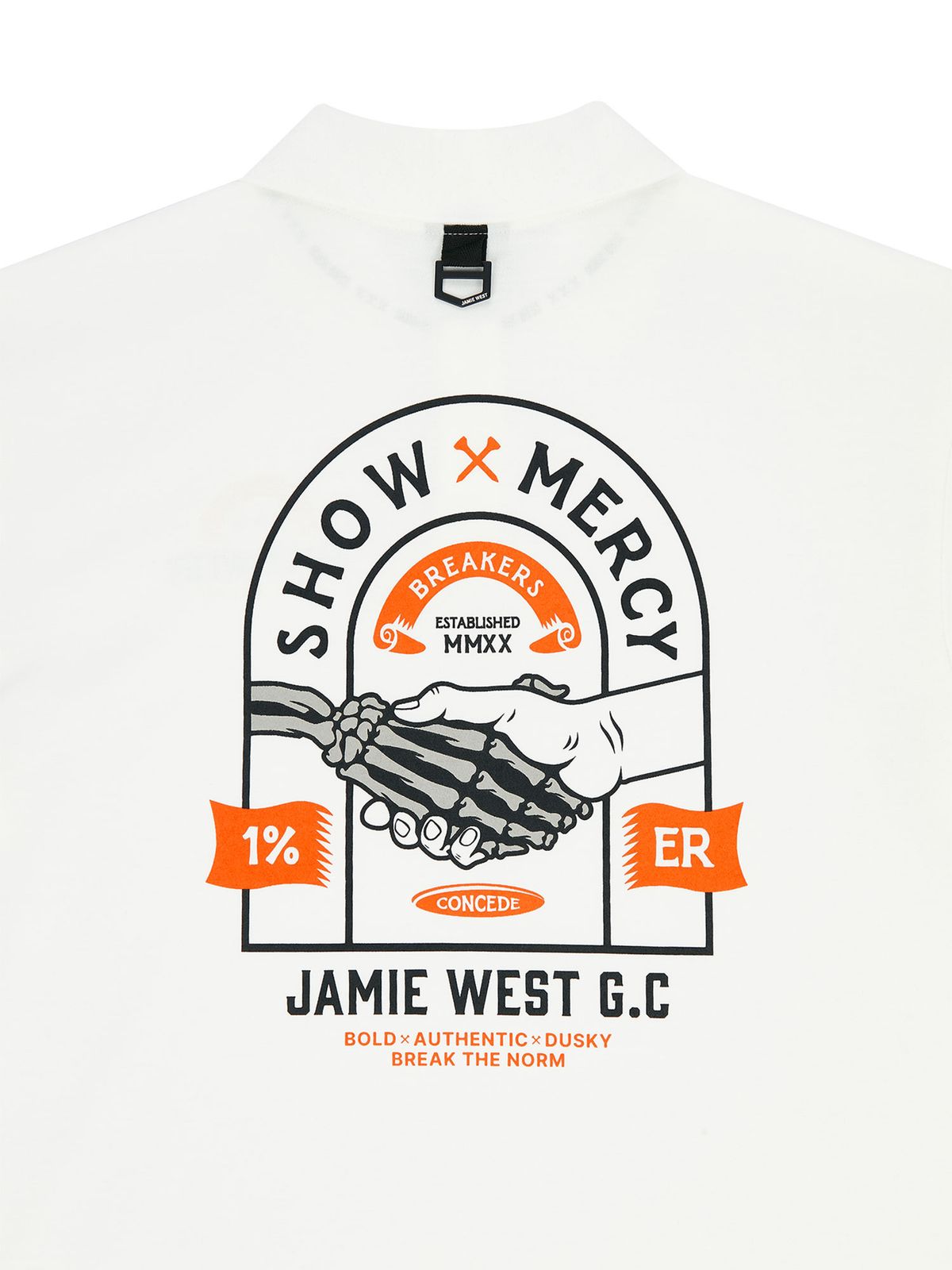 제이미웨스트(JAMIE WEST) 컨시드 카라티셔츠 (화이트)