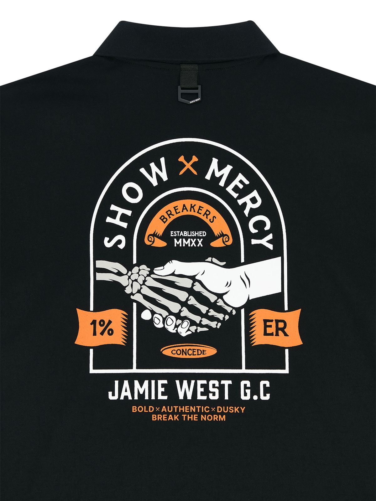 제이미웨스트(JAMIE WEST) 컨시드 카라티셔츠 (블랙)