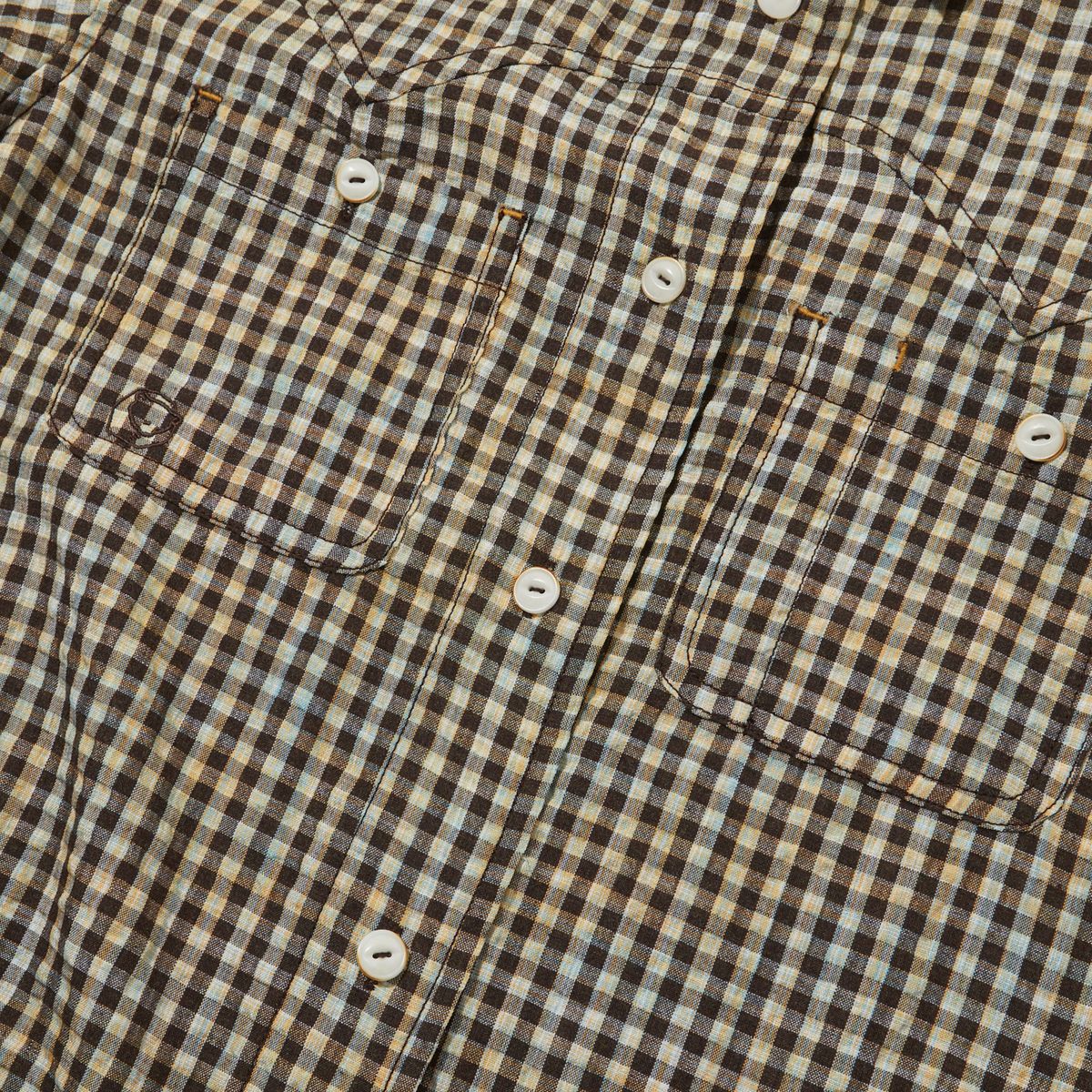펜필드(PENFIELD) 웨스턴 라인 체크 셔츠 드레스 다크브라운_FR2WS96F