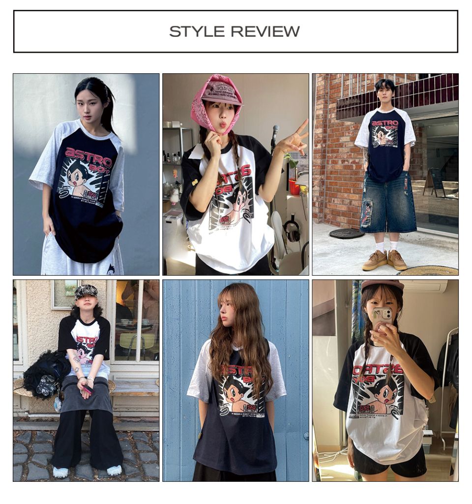 MUSINSA公式 | MAINBOOTH [アトム] アトミックTシャツ(ネイビー)