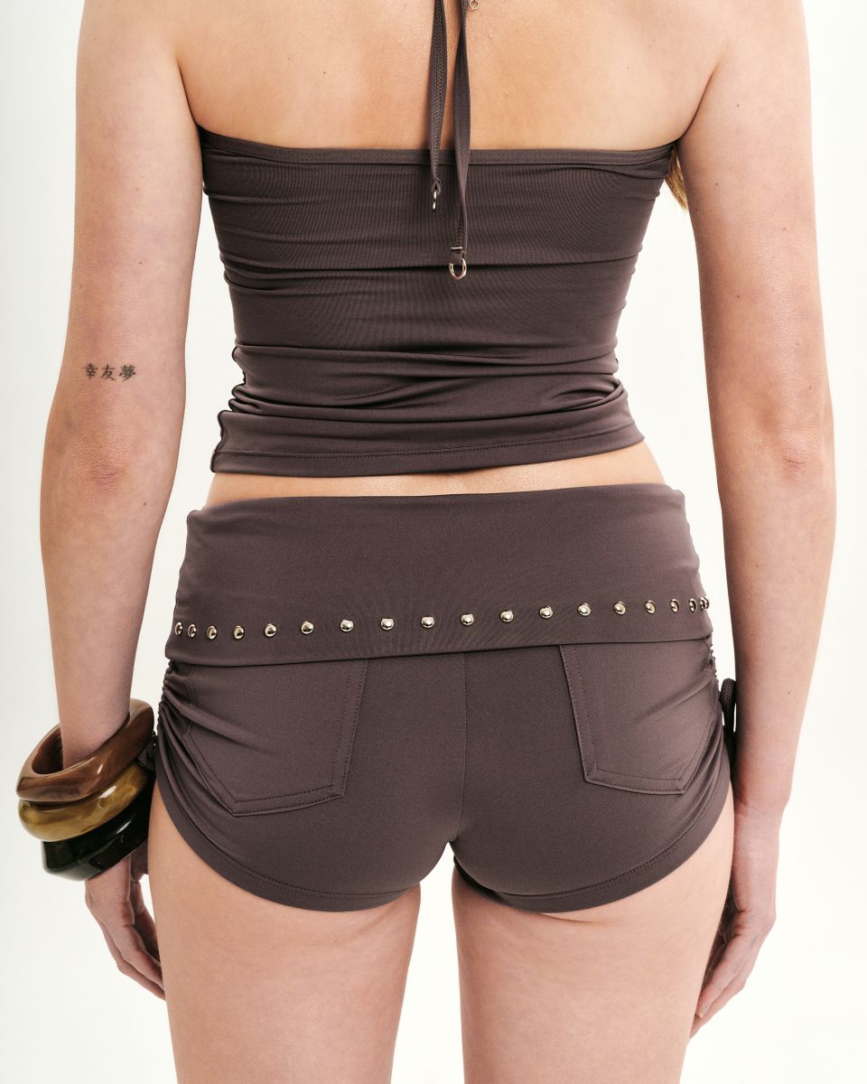 MUSINSA | EAST SEA Taupe Halter Neck Set