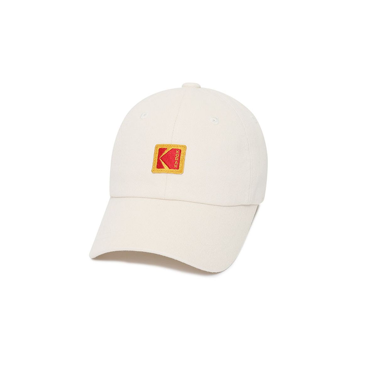 코닥 키즈(KODAK KIDS) 스퀘어로고 릴렉스핏 볼캡 키즈 IVORY