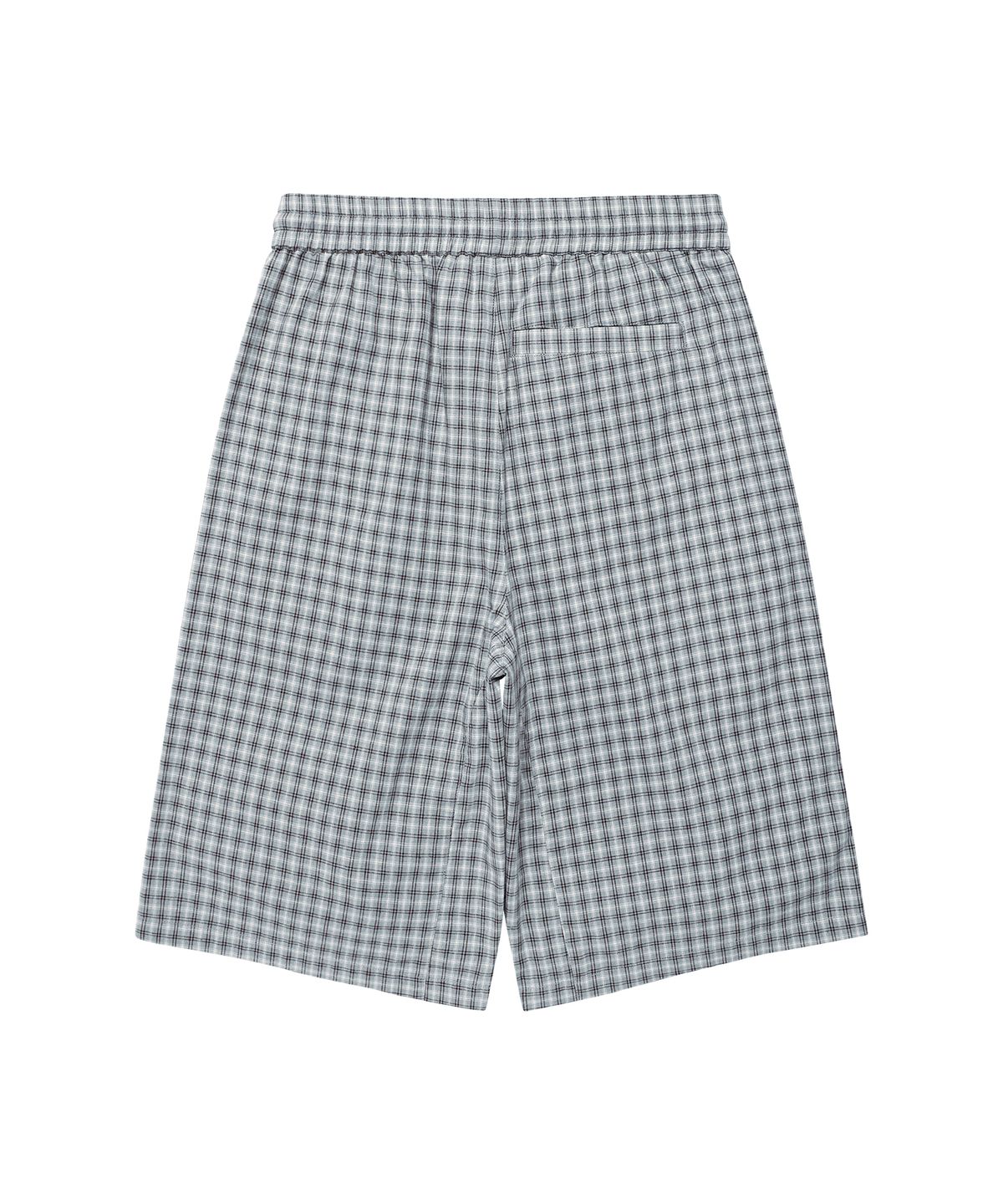 더바이닐하우스(THEVINYLHOUSE) THREE-QUARTER CHECK PANTS BLUE