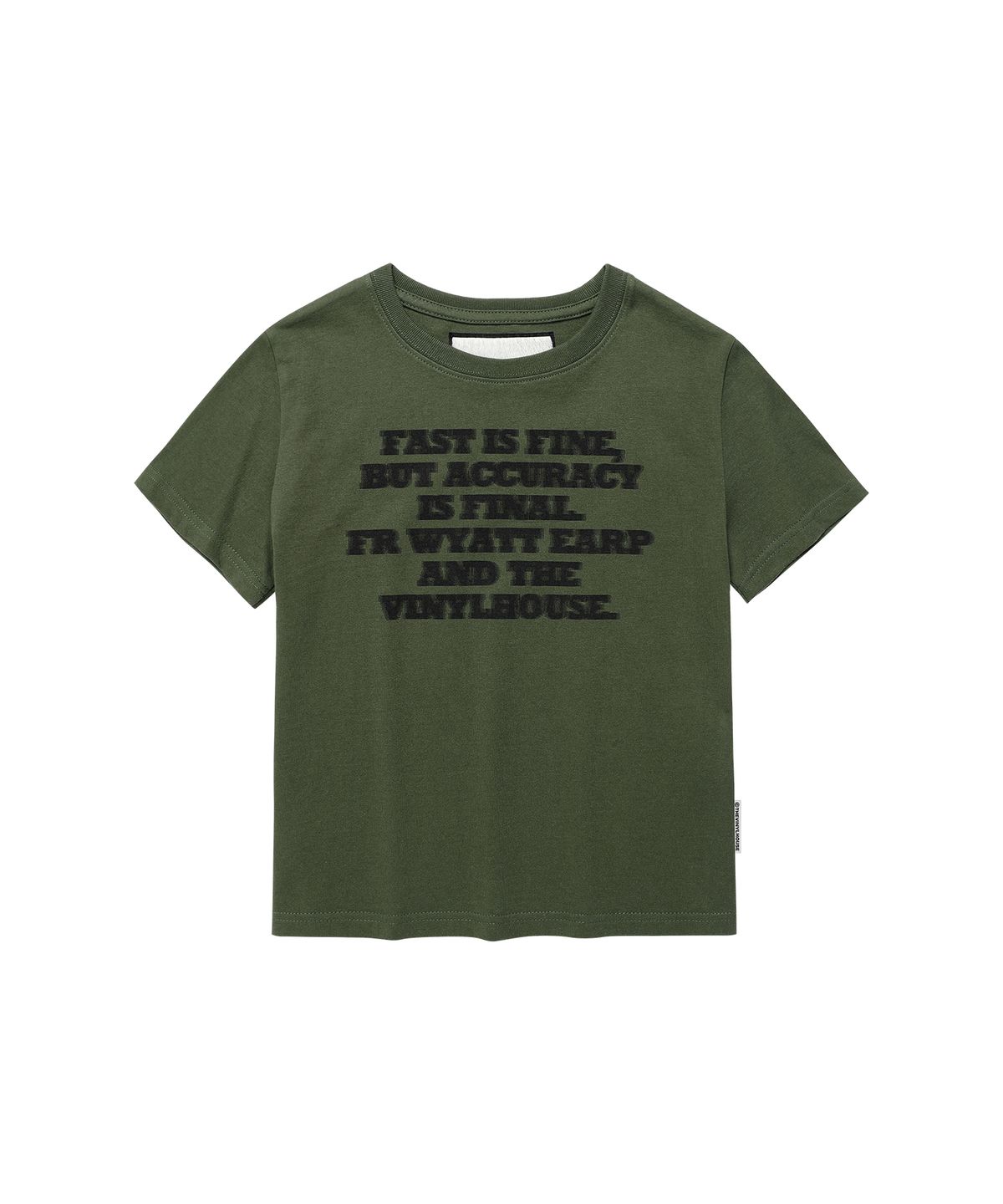 더바이닐하우스(THEVINYLHOUSE) GUNFIGHT TYPO TEE KHAKI
