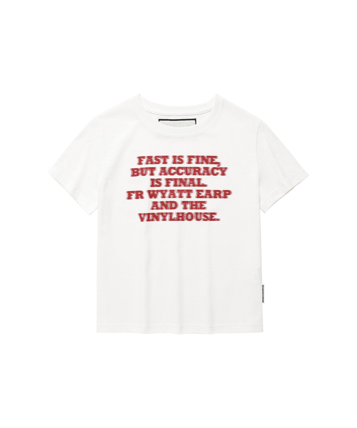 더바이닐하우스(THEVINYLHOUSE) GUNFIGHT TYPO TEE WHITE