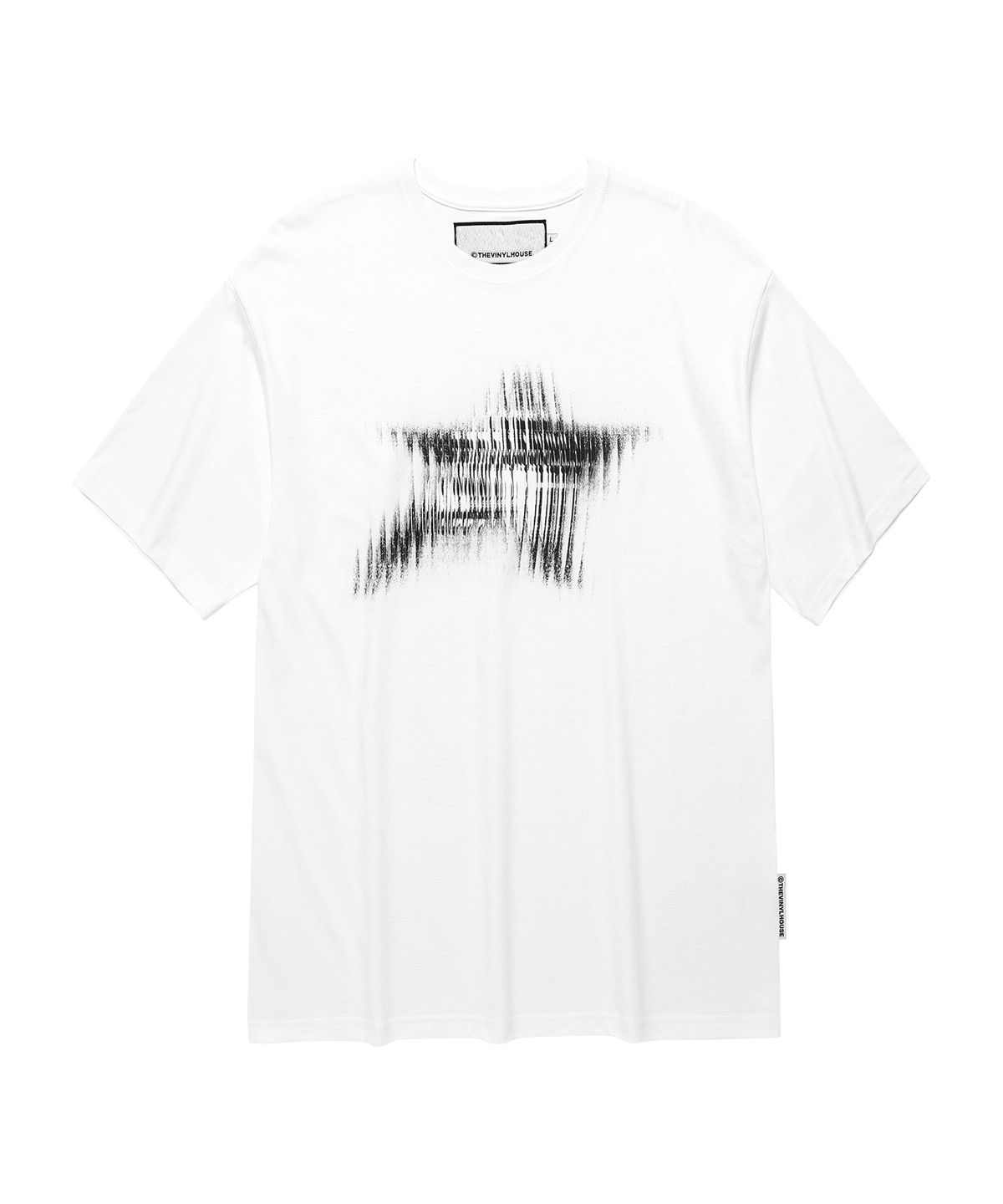 더바이닐하우스(THEVINYLHOUSE) BLUR STAR TEE WHITE