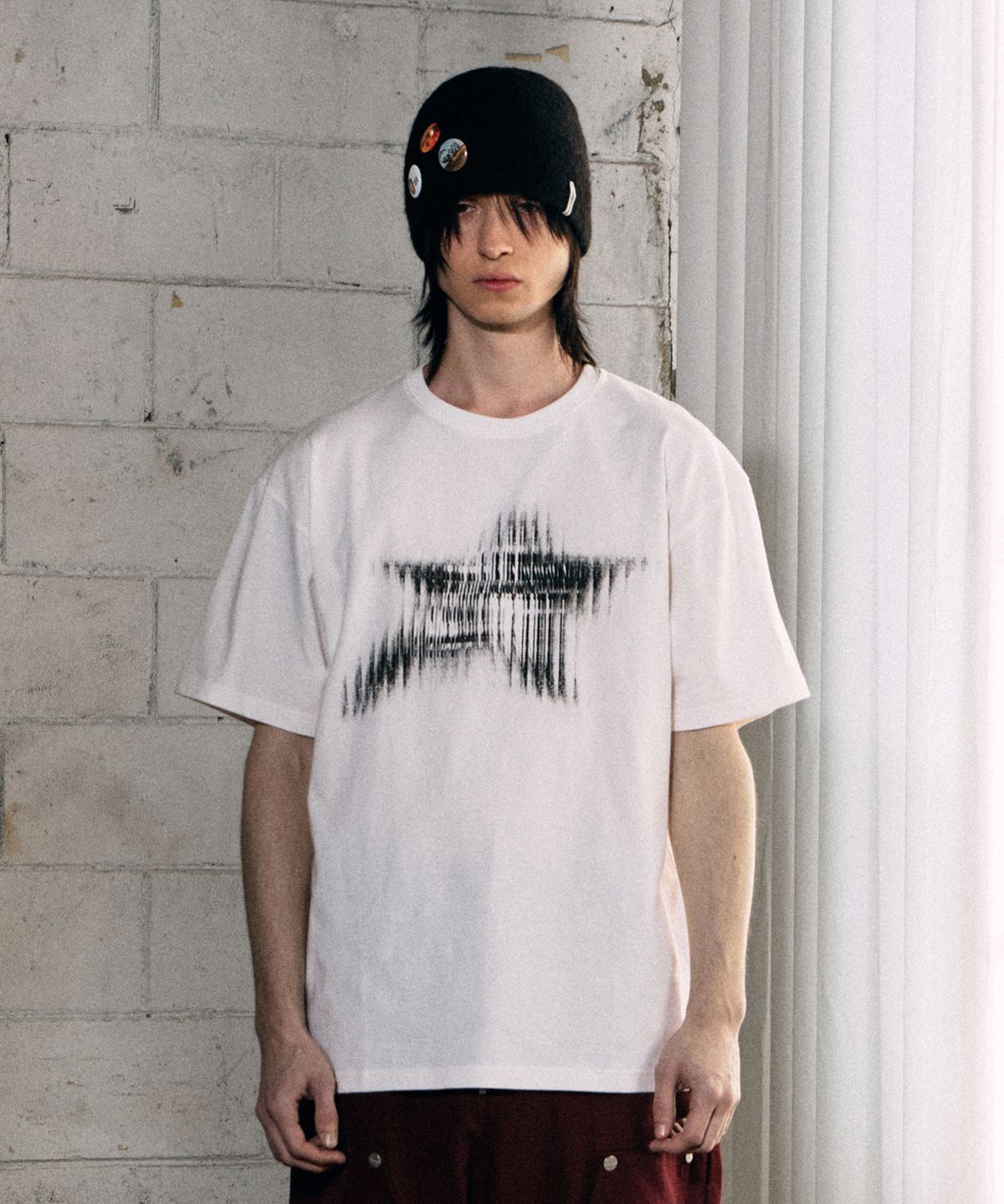 더바이닐하우스(THEVINYLHOUSE) BLUR STAR TEE WHITE