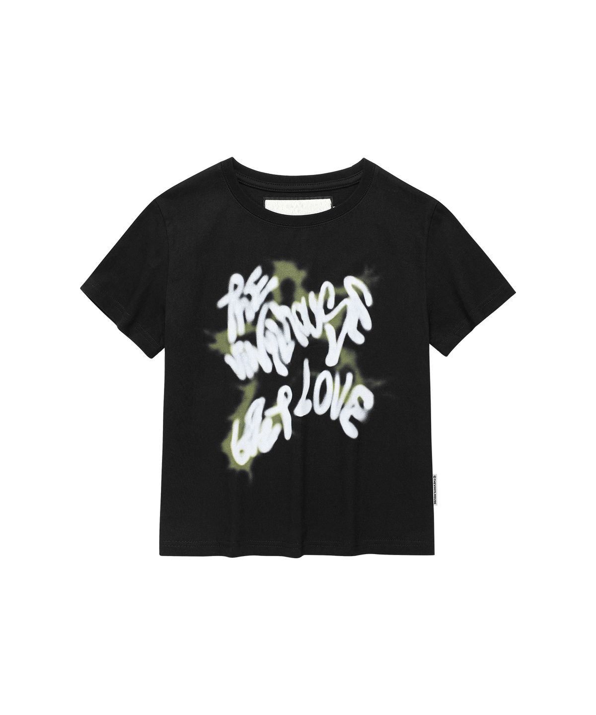 더바이닐하우스(THEVINYLHOUSE) SPRAY STAR TEE BLACK