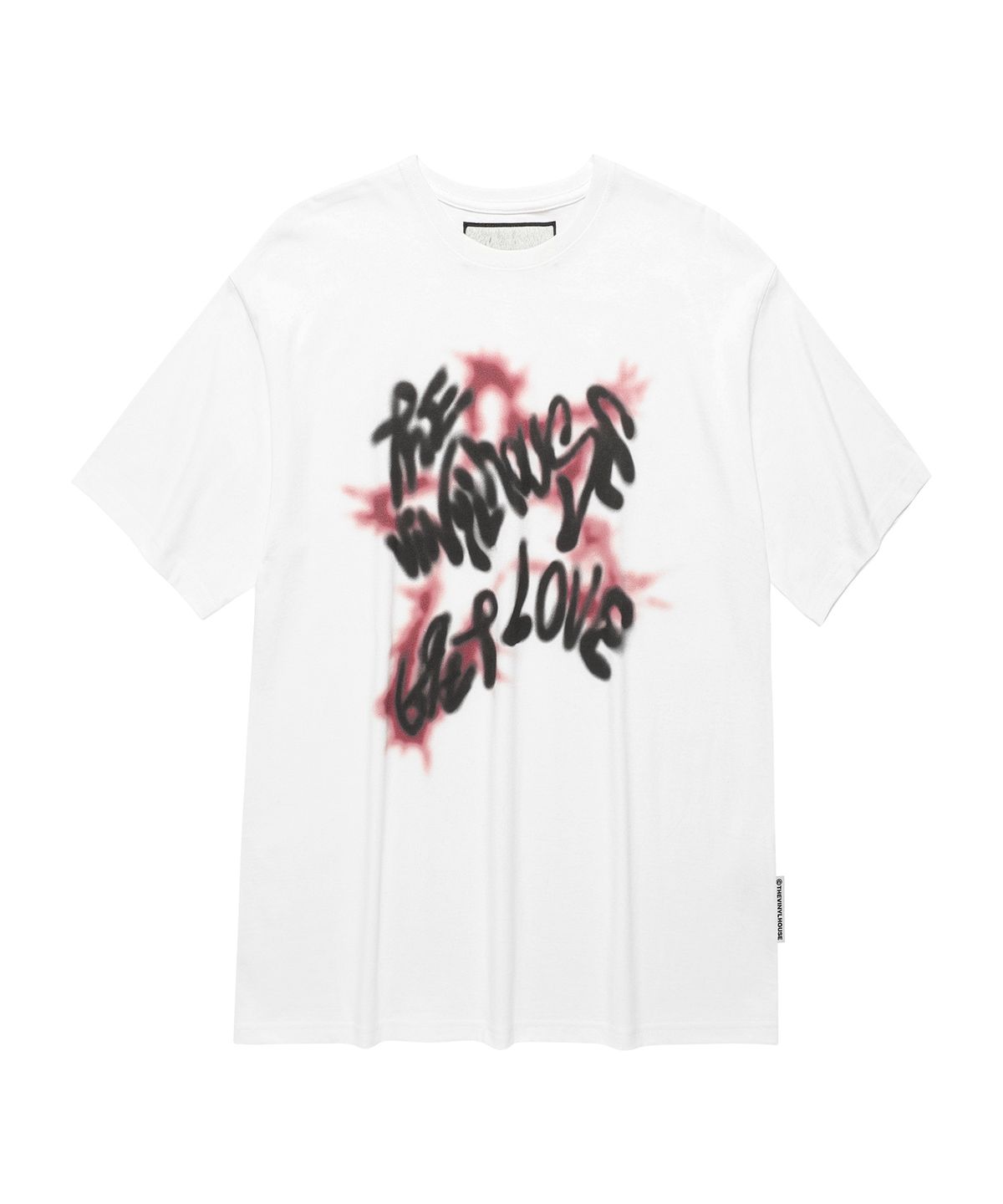 더바이닐하우스(THEVINYLHOUSE) SPRAY STAR TEE WHITE