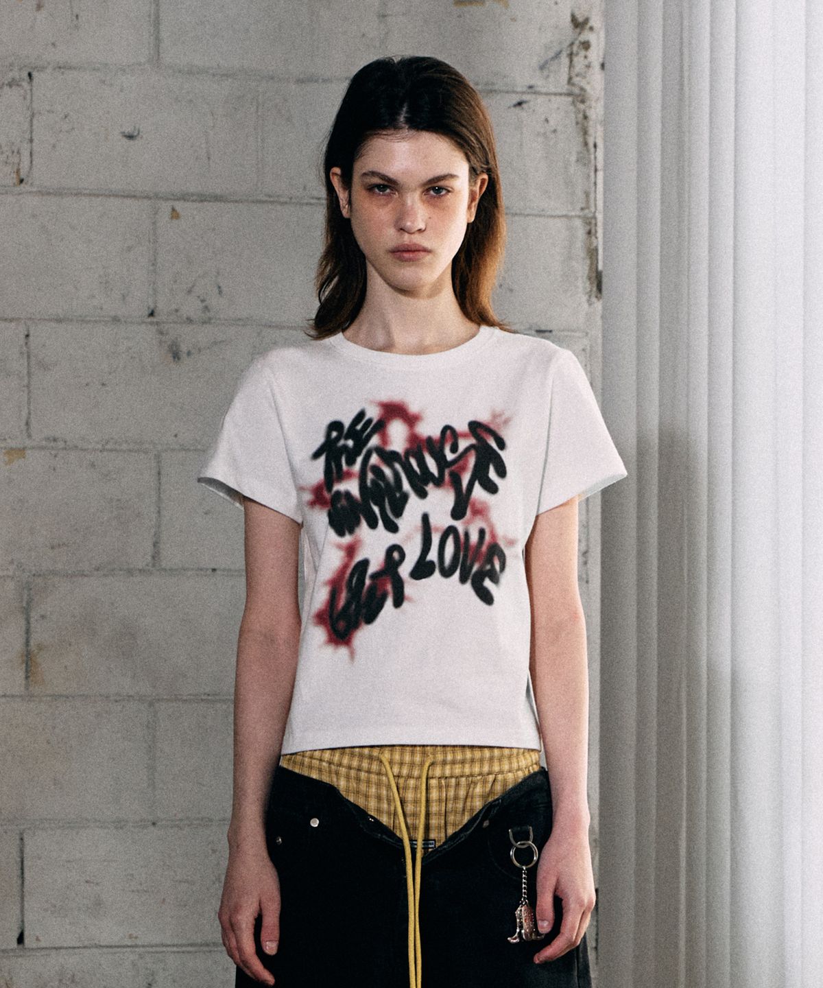 더바이닐하우스(THEVINYLHOUSE) SPRAY STAR TEE WHITE