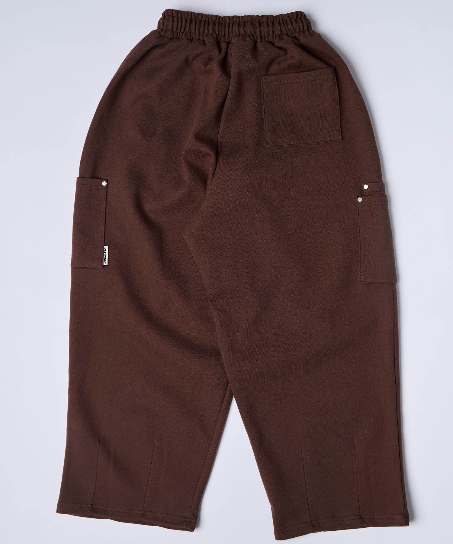 MUSINSA | DOUBLE JD Rivet Balloon Fit Pants (Brown)
