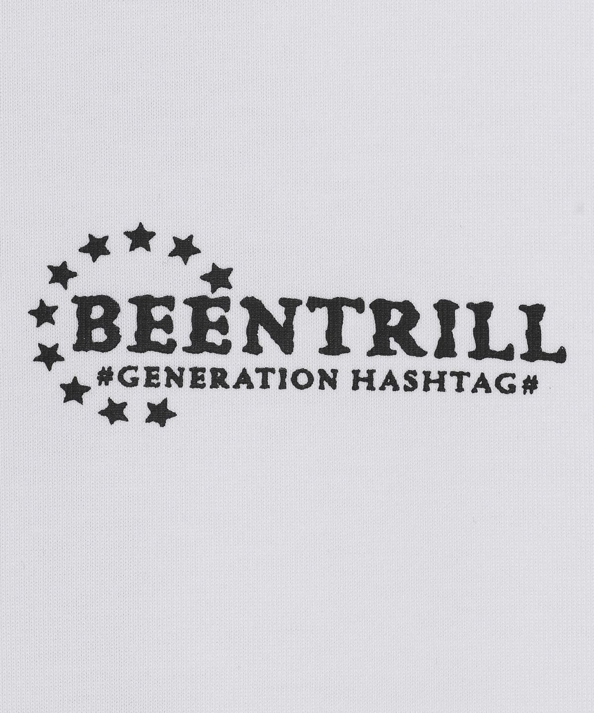 빈트릴(BEENTRILL) 스타 서클 로고 티셔츠(화이트)