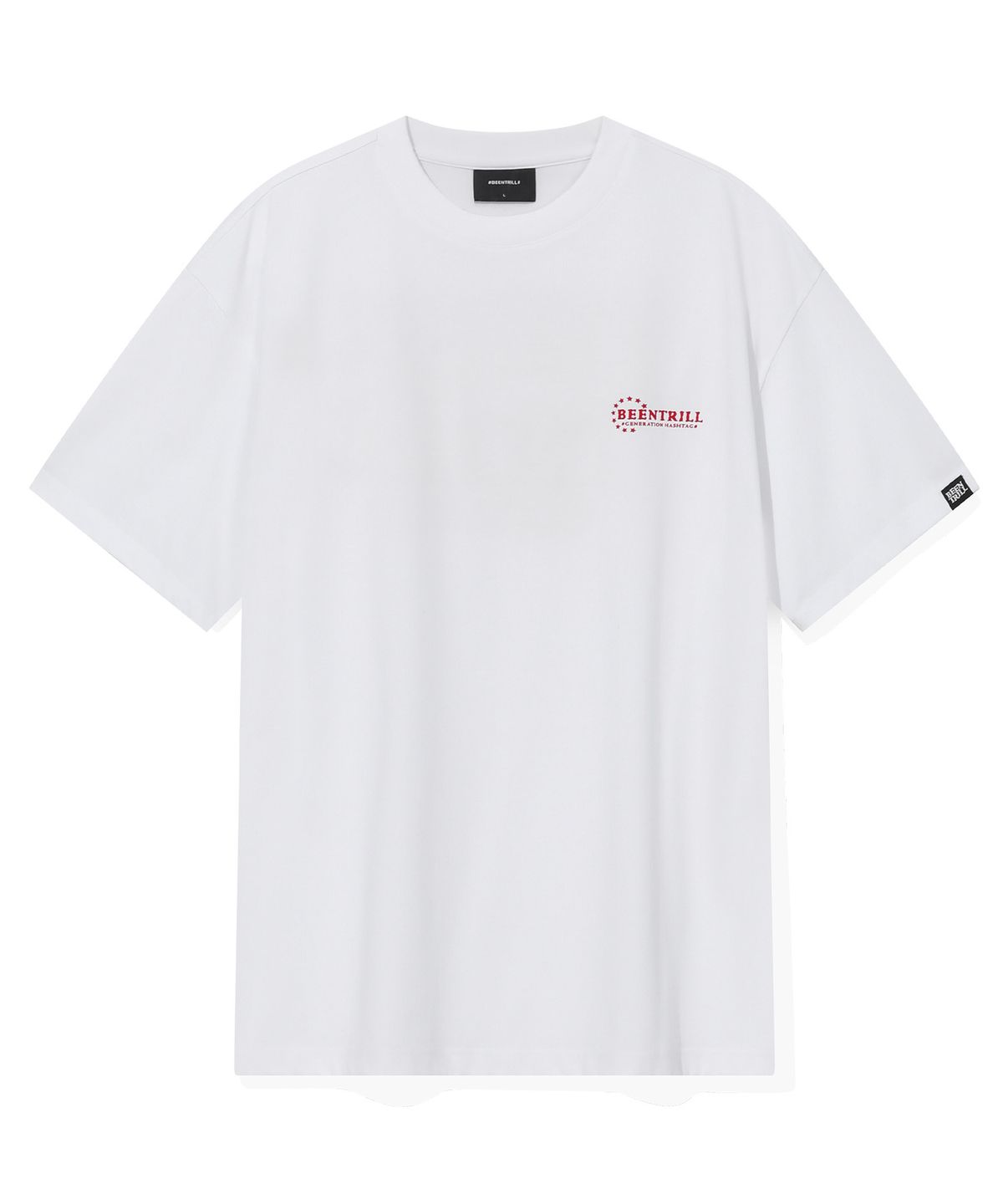 빈트릴(BEENTRILL) 스타 서클 로고 티셔츠(레드)