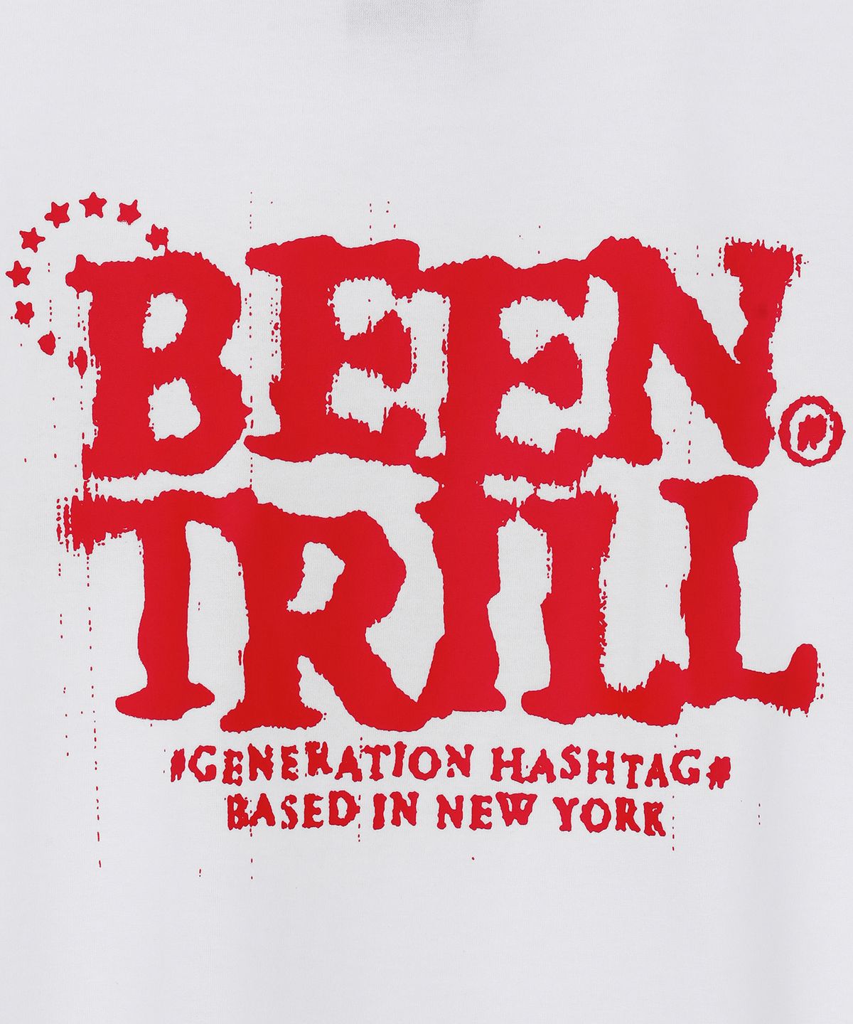 빈트릴(BEENTRILL) 스타 서클 로고 티셔츠(레드)