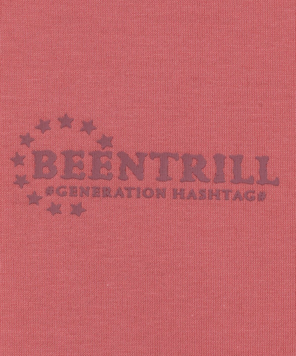 빈트릴(BEENTRILL) 스타 서클 로고 티셔츠(다크 핑크)