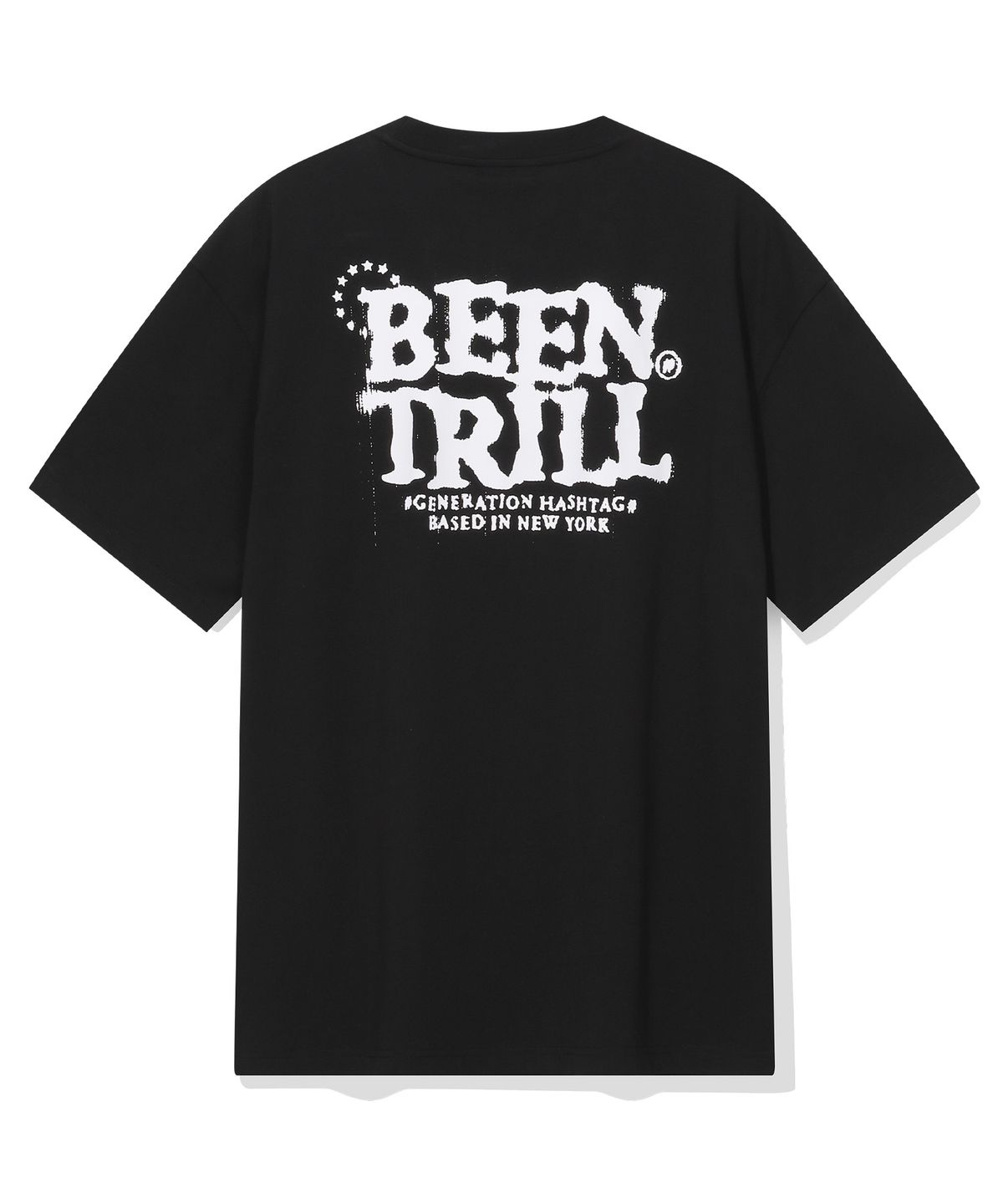 빈트릴(BEENTRILL) 스타 서클 로고 티셔츠(블랙)