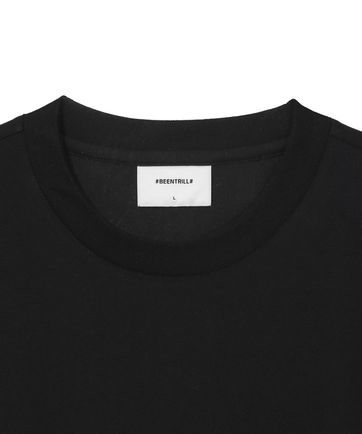 빈트릴(BEENTRILL) 스타 서클 로고 티셔츠(블랙)