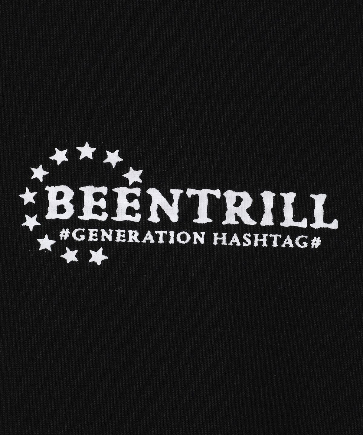빈트릴(BEENTRILL) 스타 서클 로고 티셔츠(블랙)