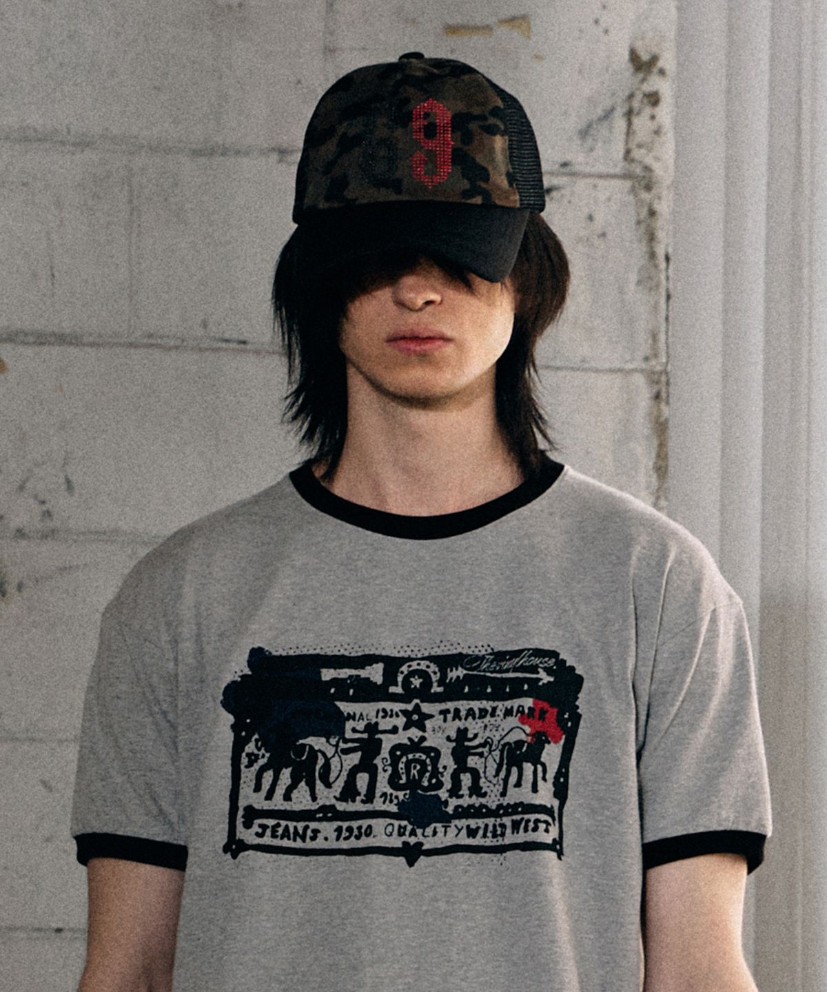 더바이닐하우스(THEVINYLHOUSE) MESH TWO TONE BALL CAP BLACK