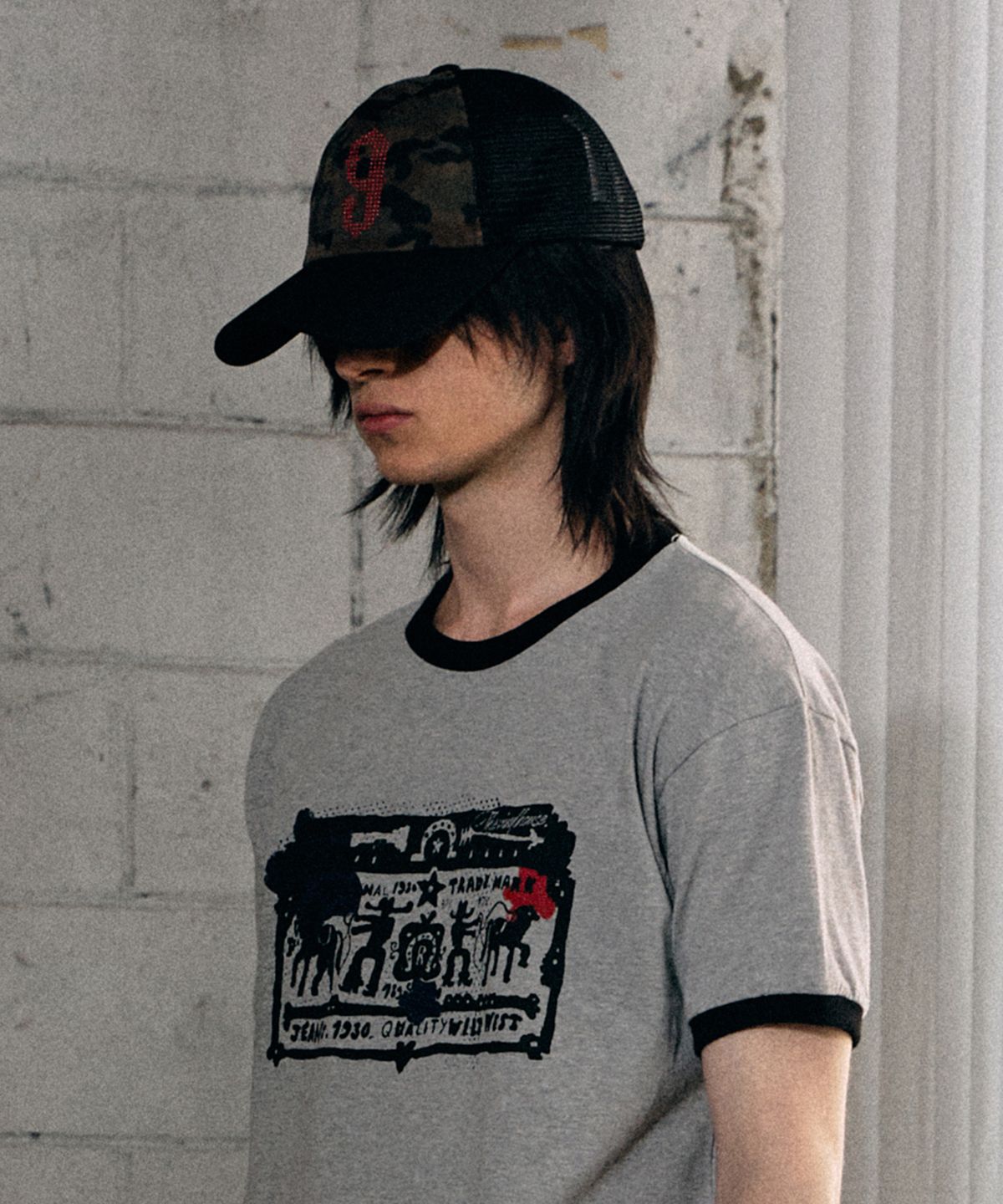 더바이닐하우스(THEVINYLHOUSE) MESH TWO TONE BALL CAP BLACK