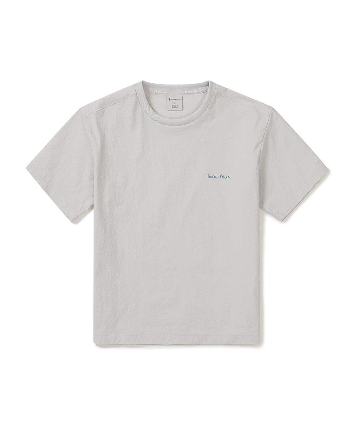 스노우피크 어패럴 키즈(SNOWPEAK APPAREL KIDS) 키즈 냉감 루트 반팔 티셔츠 (S25MKRTS90) Ice Gray