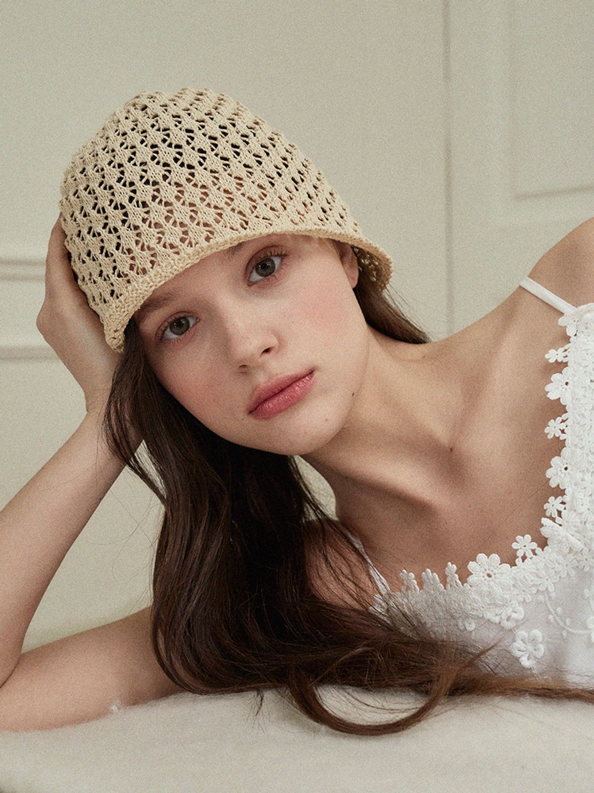 메르헨(MERCHEN) Crochet beanie bonnet hat_3color