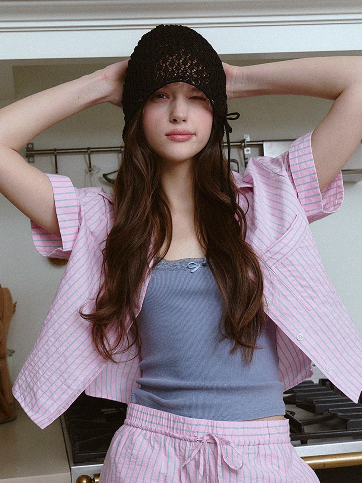메르헨(MERCHEN) Crochet beanie bonnet hat_3color