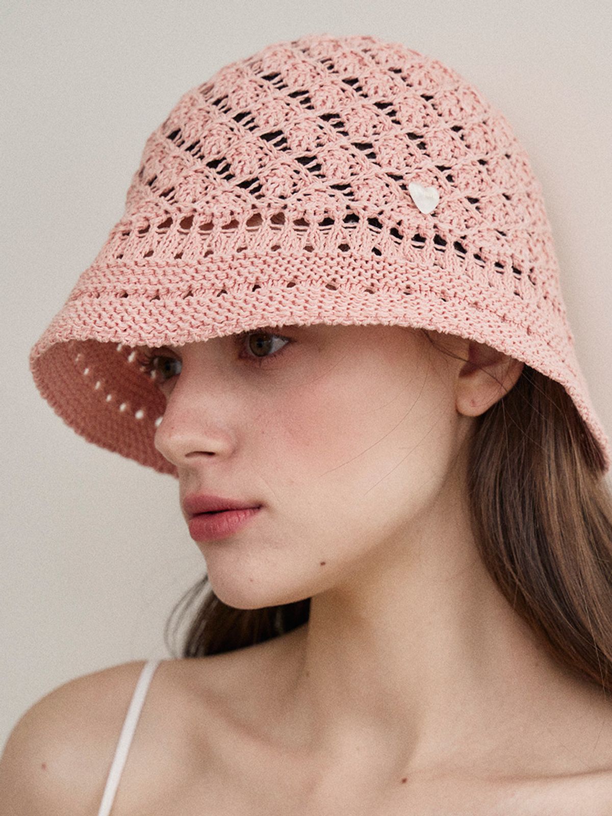 메르헨(MERCHEN) Melly crochet bucket hat_3color