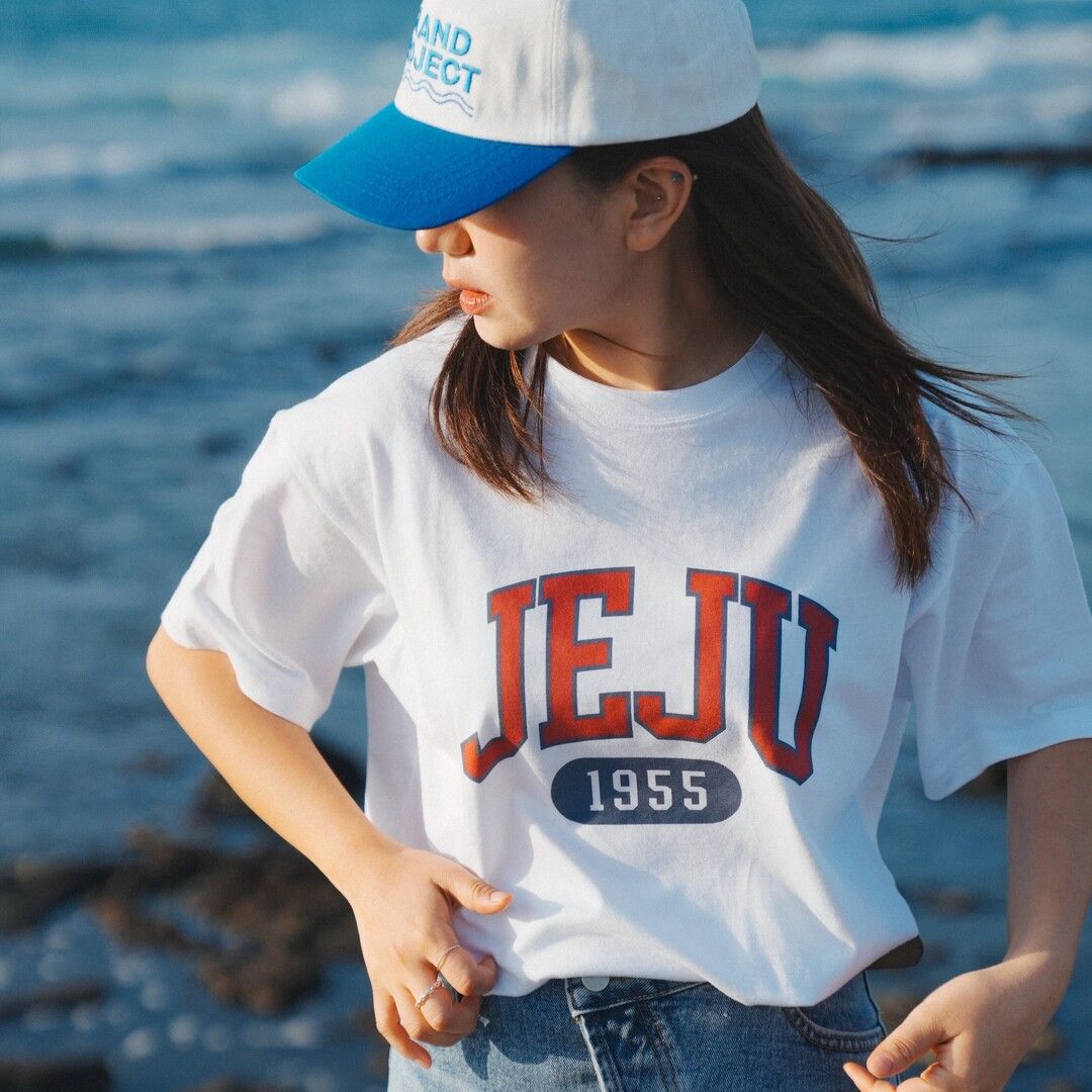 【 PROJECT】Classic JEJU 1955 T-Shirt MUSINSA | ISLAND PROJECT Classic JEJU 1955 T-Shirt - White