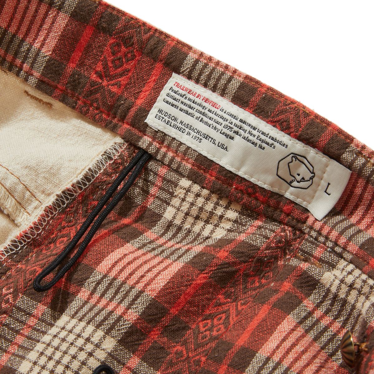 펜필드(PENFIELD) [TRAILWEAR] 린넨 웨스턴 쇼츠 아이보리_FR2WP85U