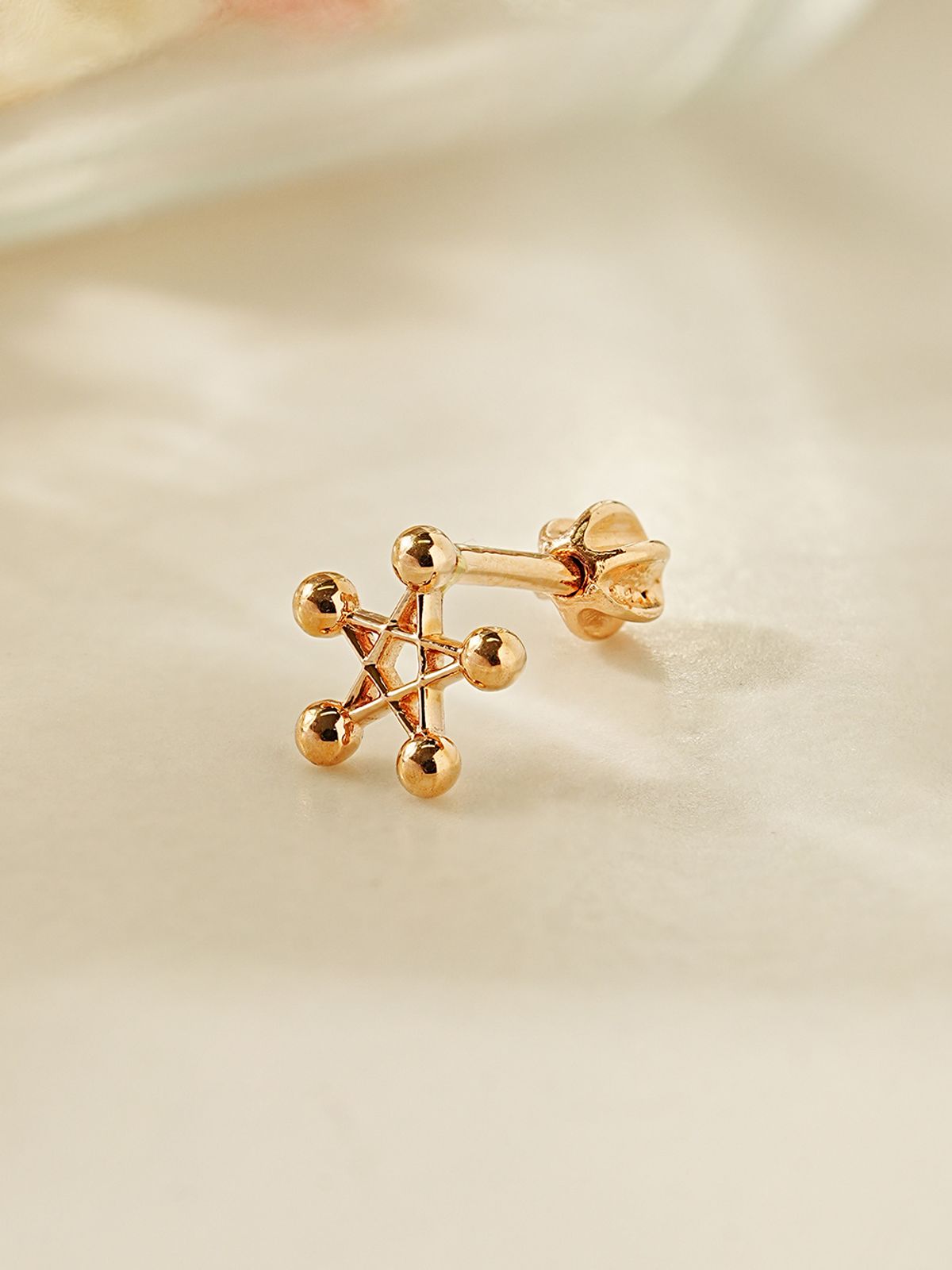 미니멀피어싱(MINIMALPIERCING) 14K 펜타그램 별 피어싱