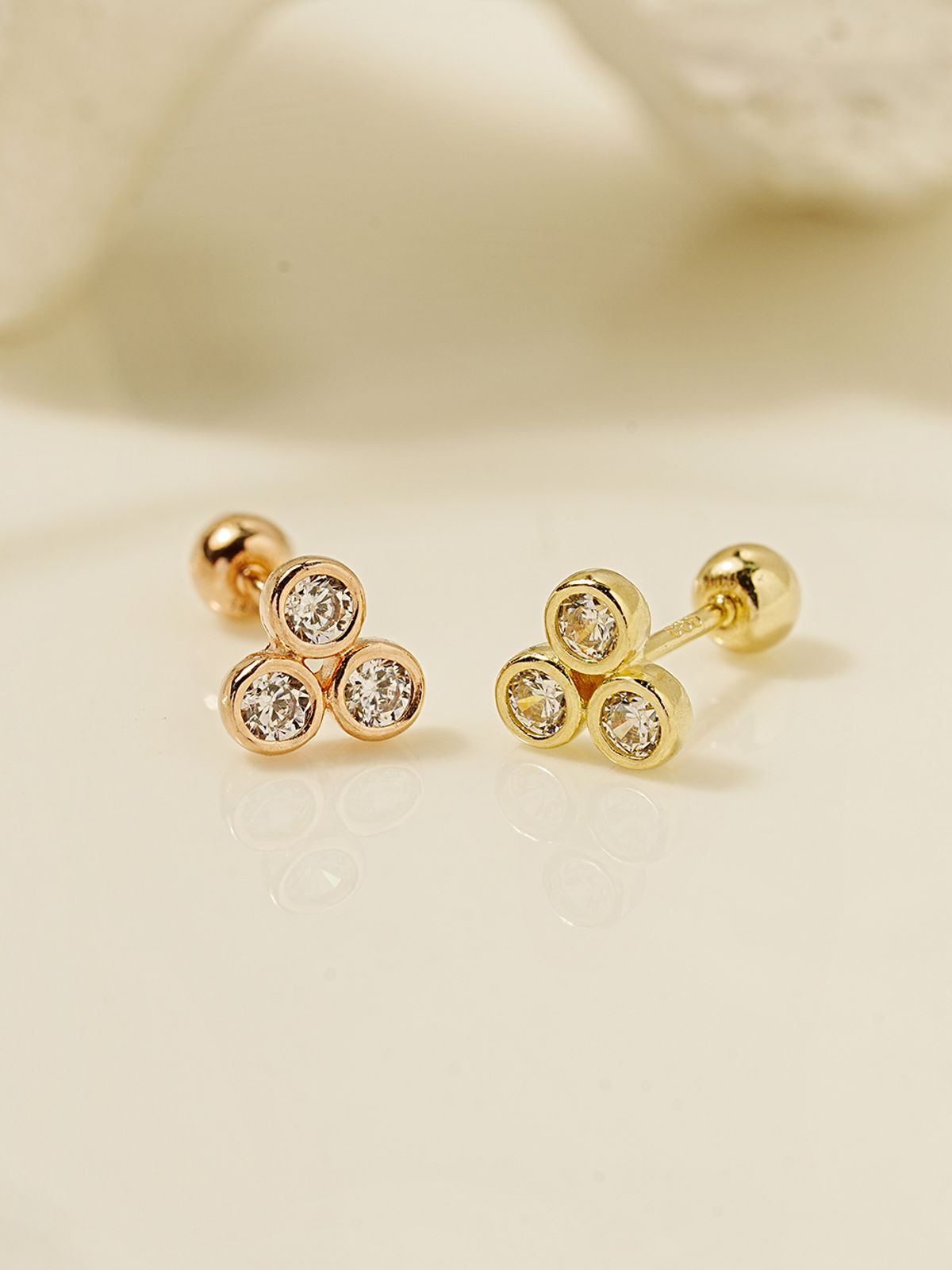 미니멀피어싱(MINIMALPIERCING) 14K 피젯 스핀 큐빅 피어싱 귀걸이