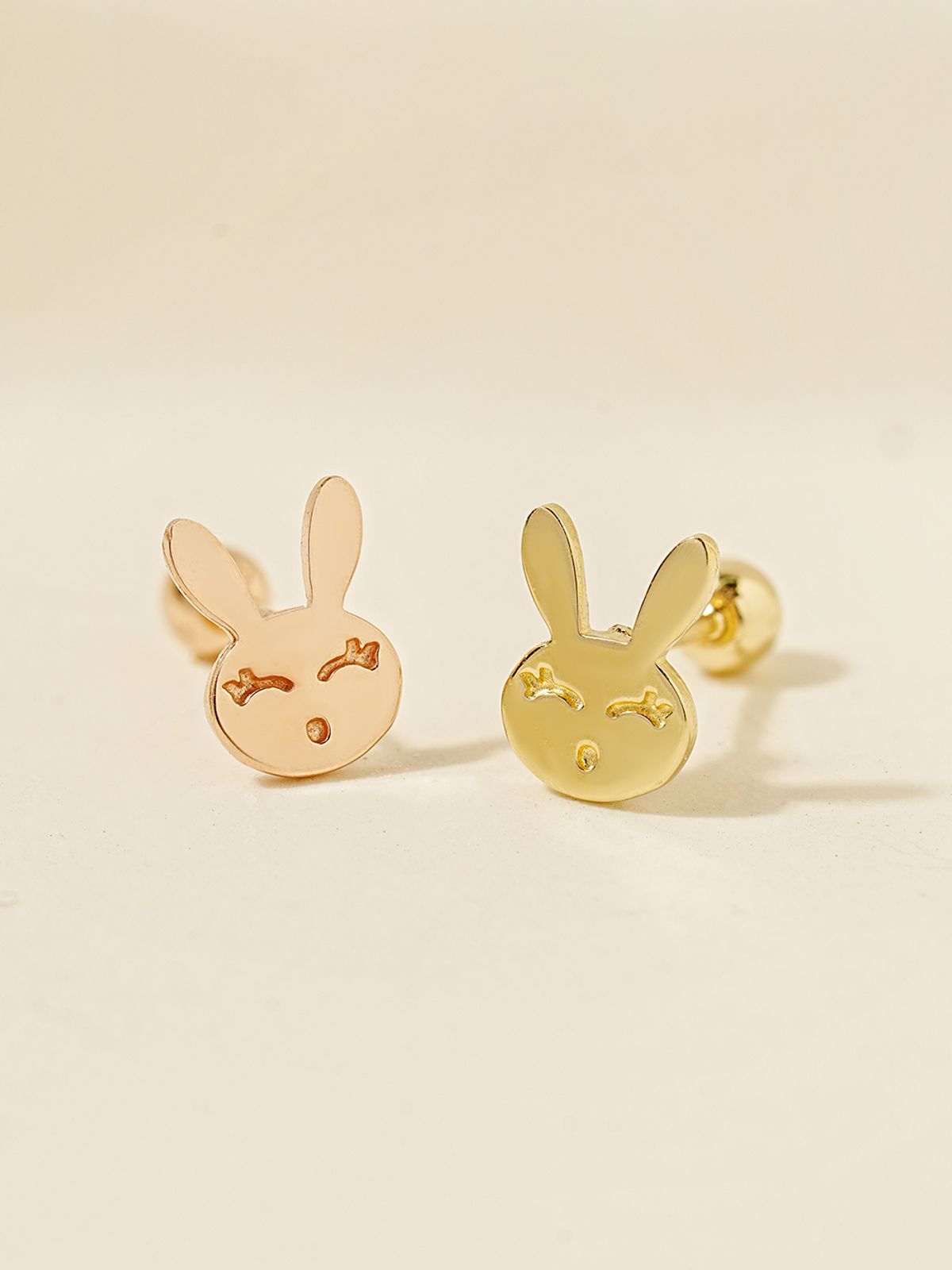 미니멀피어싱(MINIMALPIERCING) 14K 해피 래빗 피어싱 귀걸이