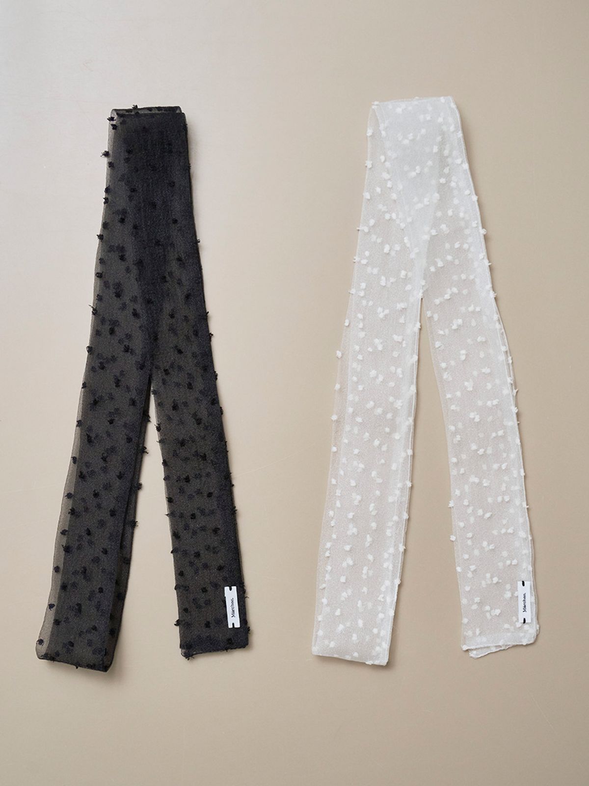 메르헨(MERCHEN) Snow flake long scarf_2color