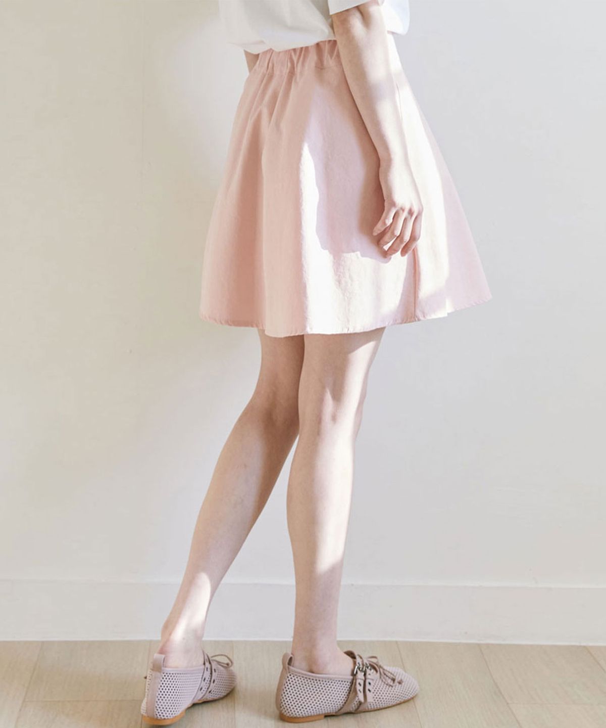 슬로우롤리(SLOWLOLLI) Flared mini skirt_5 Colors
