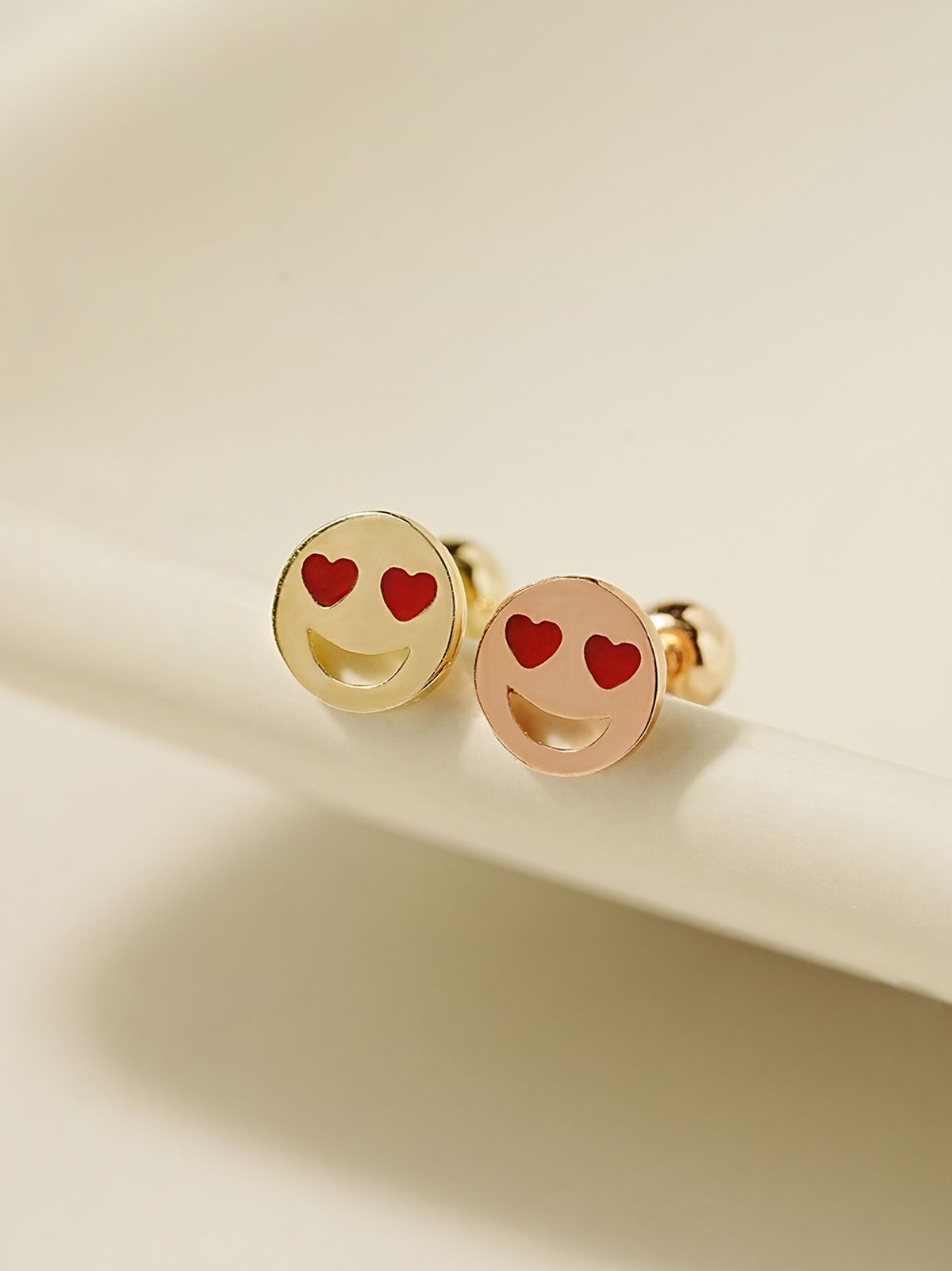 미니멀피어싱(MINIMALPIERCING) 14K 하트 동그리 피어싱 귀걸이